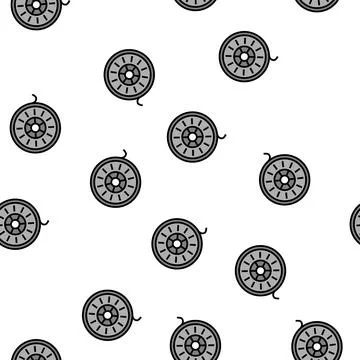 Polylactic acid pla thermoplastic vector seamless pattern Stock Illustration