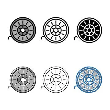 Polylactic variations acid pla thermoplastic color icon vector Stock Illustration