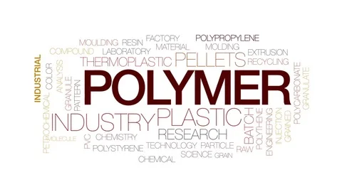 Polymer animated word cloud, text design animation. Kinetic typography. Stock Footage 78872352