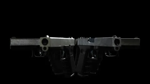 Polymer handgun circle animation 2 動画素材 24539963