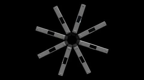 Polymer handgun circle animation 2 動画素材 24540536