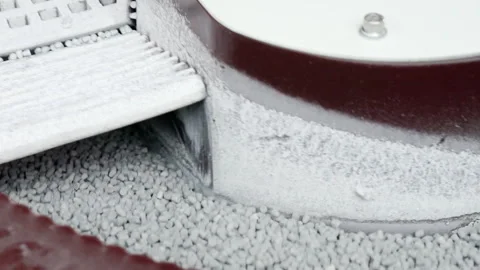 Polymer materials move in the granulate. Stock Footage 283118720