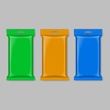 Polymer packaging Stock Illustration