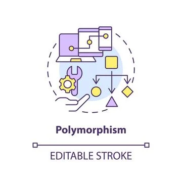 Polymorphism concept icon Illustrazione stock