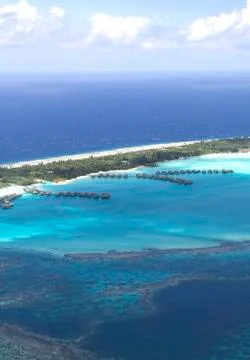 Polynesia aerial view Stock Photos