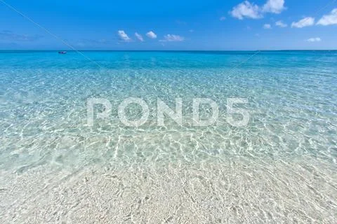 Polynesia Paradise Crystal Water Poster Stock Photos