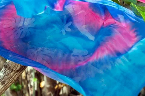 Polynesia sarong hand made background texture Foto stock