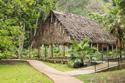 Polynesian housing Stock Photos