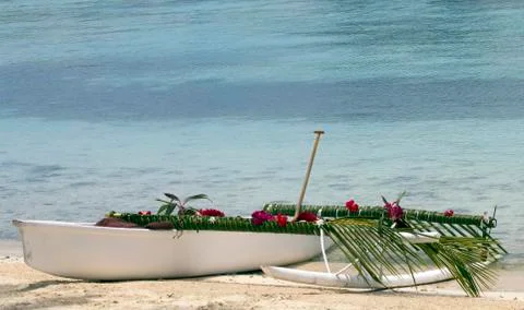 Polynesian kayak Stock Photos