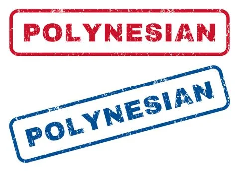 Polynesian Rubber Stamps Stock Illustration