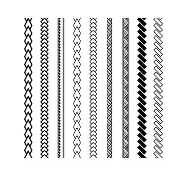 Polynesian tattoo style brush vector design. Stock Illustration