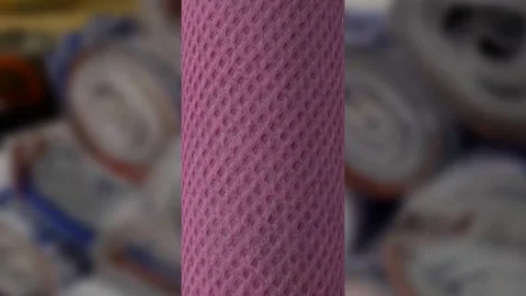 Polypropylene fabric roll Stock Footage 299926333