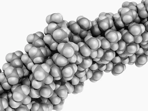 Polypropylene molecule Stock Illustration