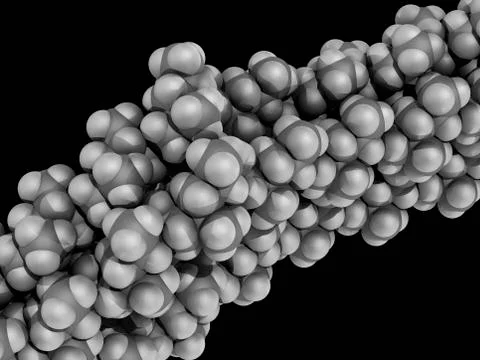 Polypropylene molecule Stock Illustration