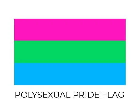 Polysexual Pride Rainbow Flags. Symbol of LGBT community. Vector flag sexual  Stock-Illustration