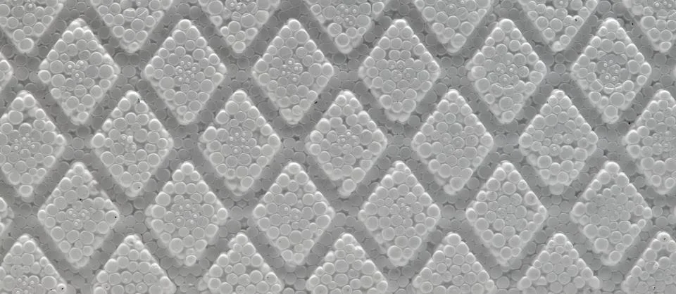 Polystyrene cells foam view as background Foto stock