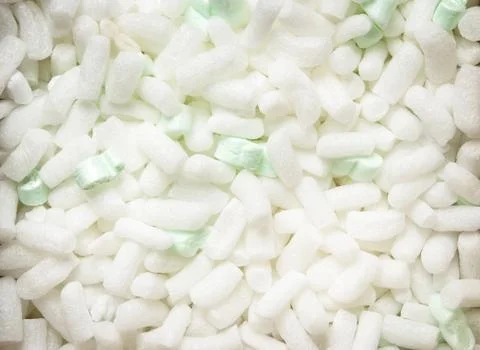 Polystyrene packing pieces Stock Photos
