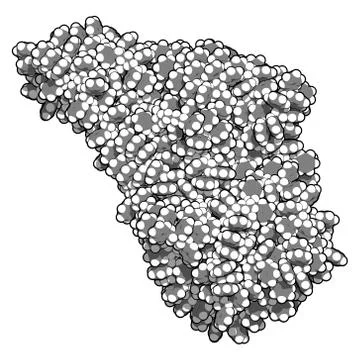 Polystyrene (ps) plastic, chemical structure. used in insulation materials, t Stock Illustration