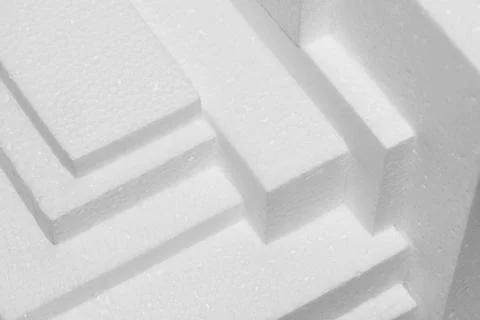 Polystyrene sheets Stock Photos