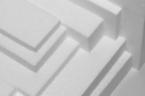 Polystyrene sheets Stock Photos