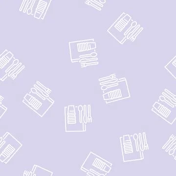 Polystyrene thermoplastic line seamless pattern Stock Illustration