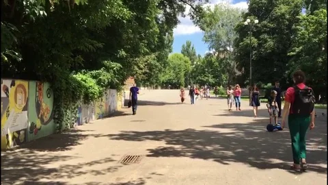 Polytechnic City street in Kiev Stock Footage 90606363