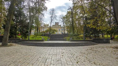 In the Polytechnic Park in Kyiv 库存照片