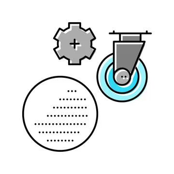 Polyurethane elastomer color icon vector illustration Stock Illustration