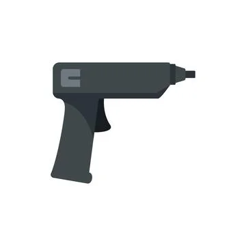 Polyurethane foam pistol icon flat isolated Stock Illustration