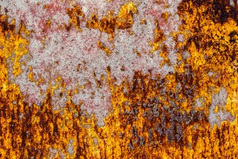 Polyurethane spray insulating foam texture on concrete Stock Photos