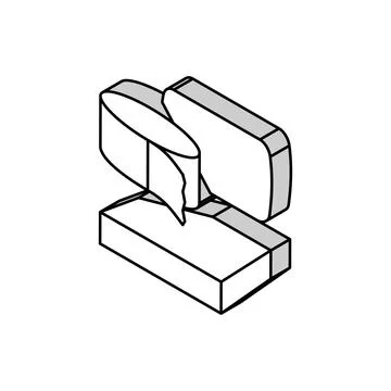 Polyurethane thermoset isometric icon vector illustration Stock Illustration