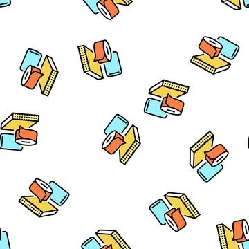 Polyurethane thermoset vector seamless pattern Stock Illustration