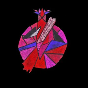 Pomegranat Stock Illustration