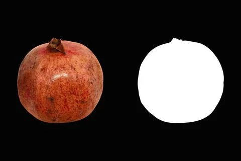 Pomegranate alpha channel Stock Photos