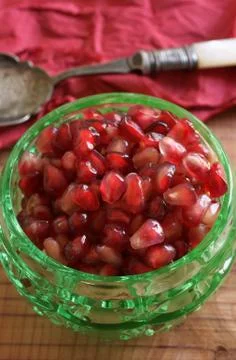 Pomegranate arils Stock Photos