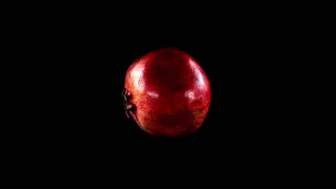 Pomegranate on a black background. Stock Footage 101501747