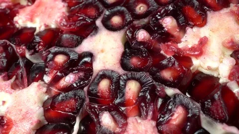 Pomegranate cut Video stock 83215010