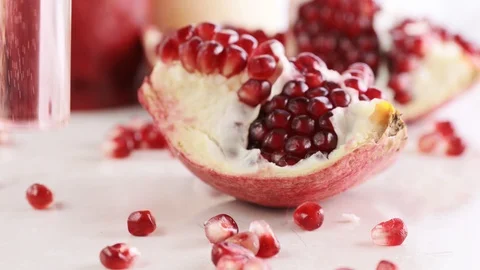 Pomegranate Extract Video stock 117849916