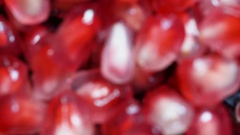 Pomegranate In Extreme Close Up Video stock 97295778