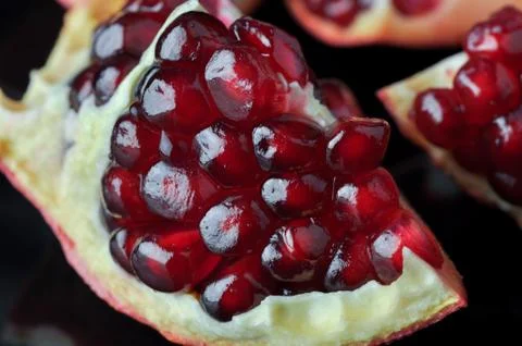 Pomegranate fruit close up. Foto stock