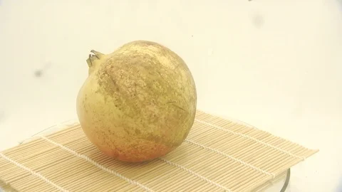 Pomegranate fruit cut Stock Footage 118115207