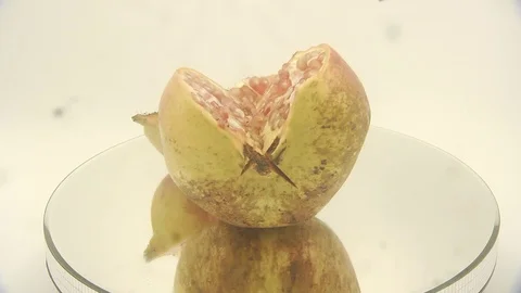 Pomegranate fruit cut Stock Footage 118115280
