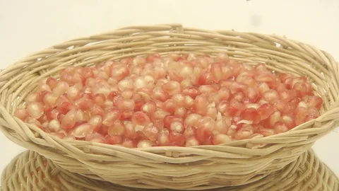 Pomegranate fruit cut Stock Footage 118115322