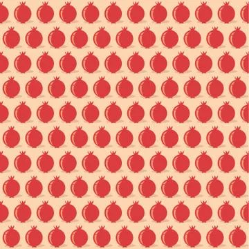 Pomegranate fruit pattern design Stockillustratie