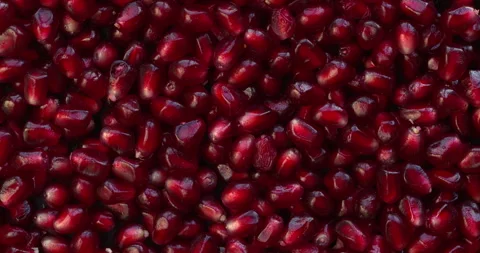 Pomegranate fruit seeds background. Stock Footage 282106312