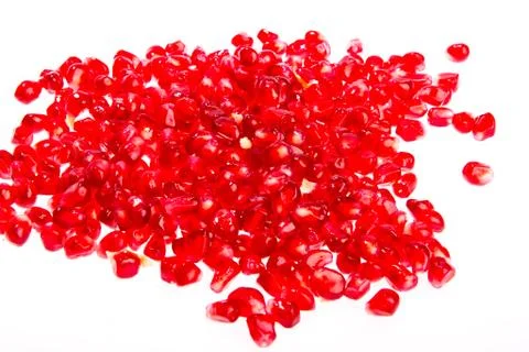 Pomegranate fruit seeds Stock Photos
