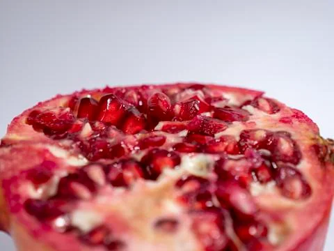 Pomegranate on a grey background Foto stock