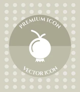Pomegranate Icon for Web, Applications, Software &amp; Graphic Designs. Stock Illustration