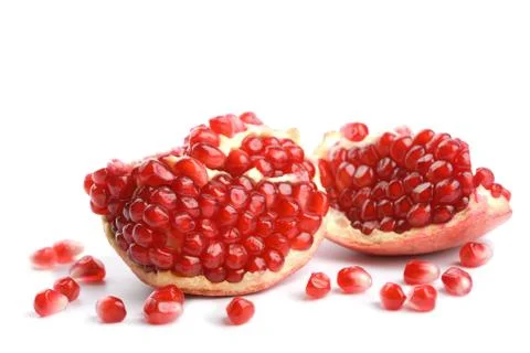 Pomegranate isolated Stock Photos