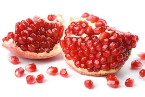 Pomegranate isolated Stock Photos